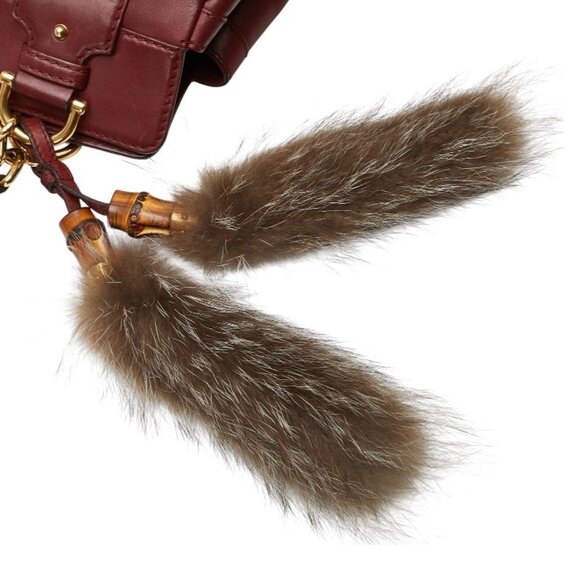 GUCCI Red Leather Tote Bag - Picture 15 of 16